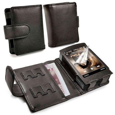 ASHTEAD RETAIL & WHOLESALE Tuff Luv E5-66 Genuine Western Leather Case for Cowon Plenue D - MP3; Black E5_66